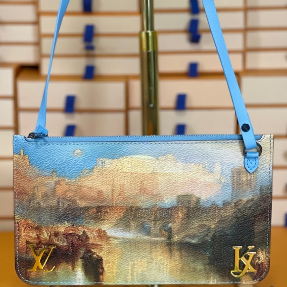 Louis Vuitton x Jeff Koons Masters Neverfull Turner Pochette Clutch Wristlet - Picture 15 of 15